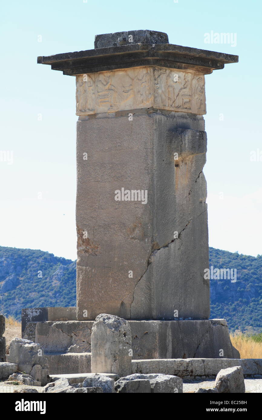 Xanthos antik antike Stadt Ruinen, Xanthos, Antalya, Türkei Stockfoto