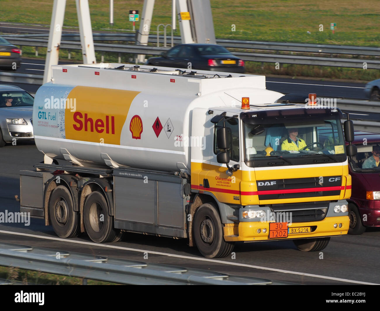 DAF-FAN CF75, Shell GTL-Kraftstoff Stockfoto