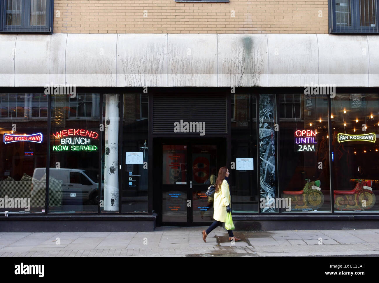 Far Rockaway New York Stil Restaurant und Bar, Shoreditch, London Stockfoto