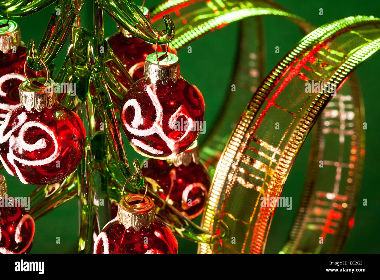 Weihnachten Dekoration Makro Nahaufnahme detail Stockfoto