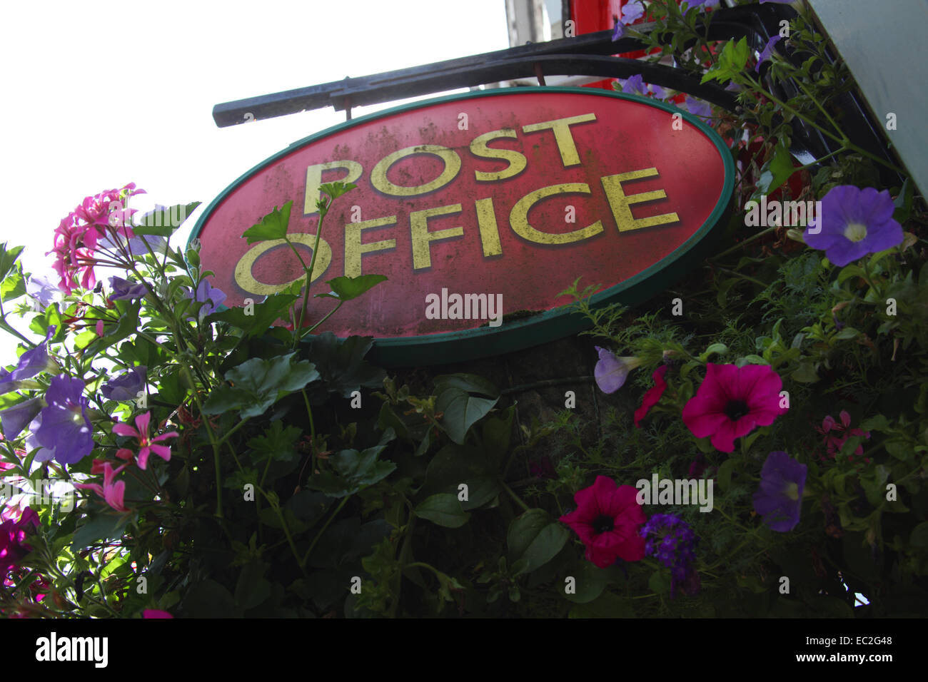 Alte Post-Office-Zeichen Stockfoto