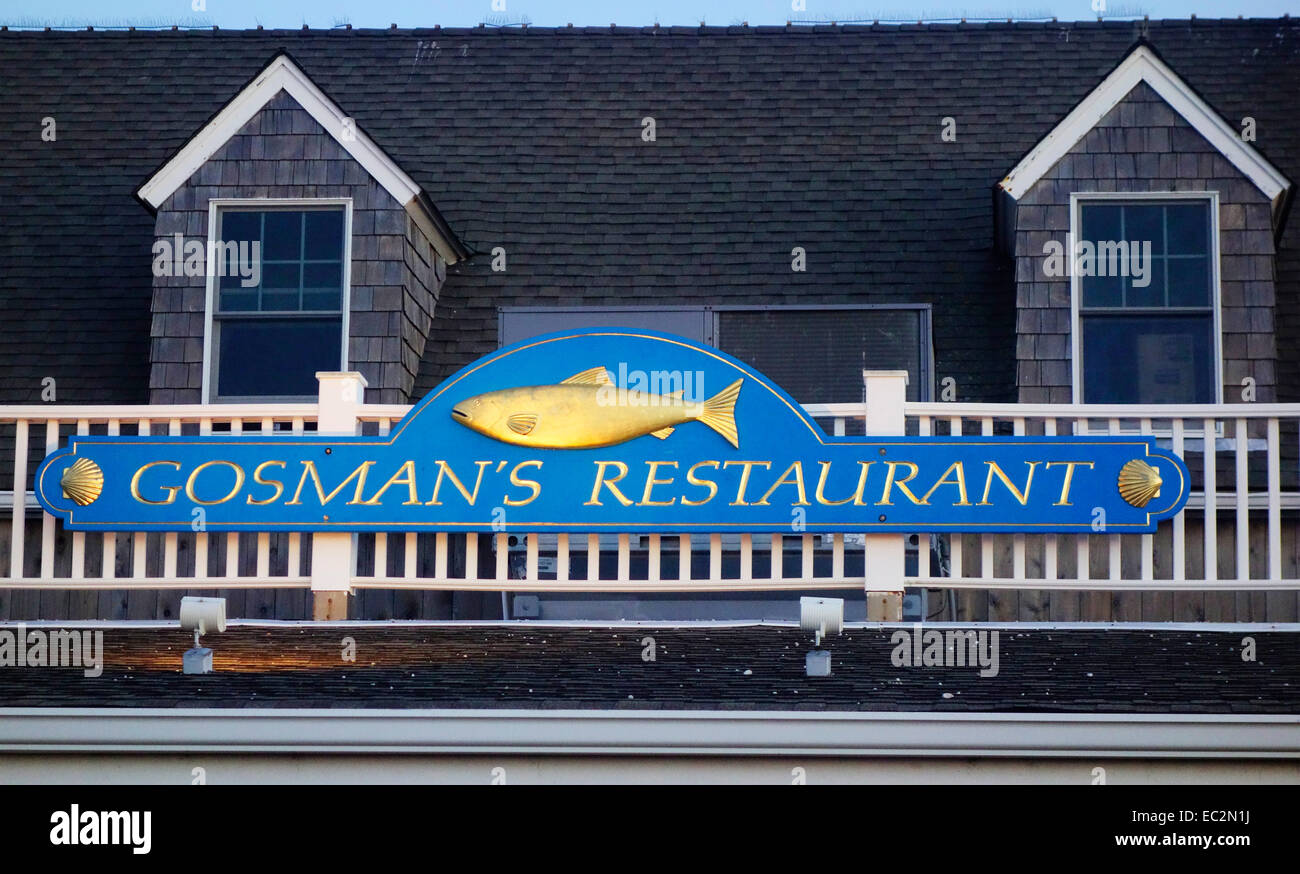 Gosman Restaurant in Montauk, Long Island NY Stockfoto