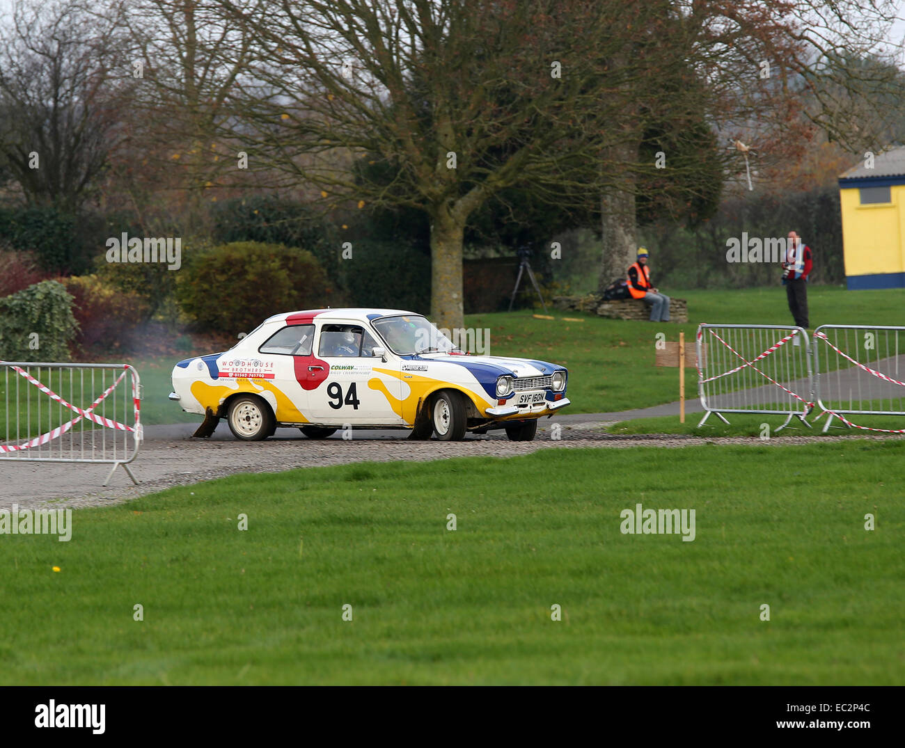 Dezember 2014 - Ford Escort Rally Autos in der Regency Etappen Rallye 2014, Stockfoto