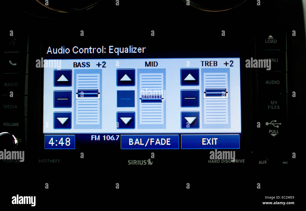 Equalizer audio Stockfoto