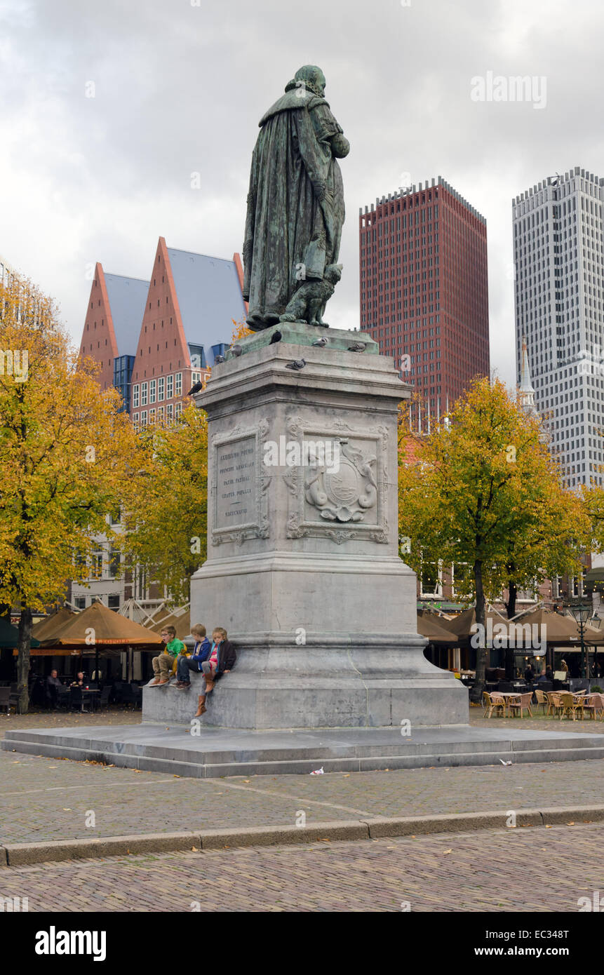 Haag - 23. Oktober 2013: Statue von Wilhelm I am 23. Oktober 2013 in Haag. Prinz der Orange (Wilhelm der Schweiger) w Stockfoto