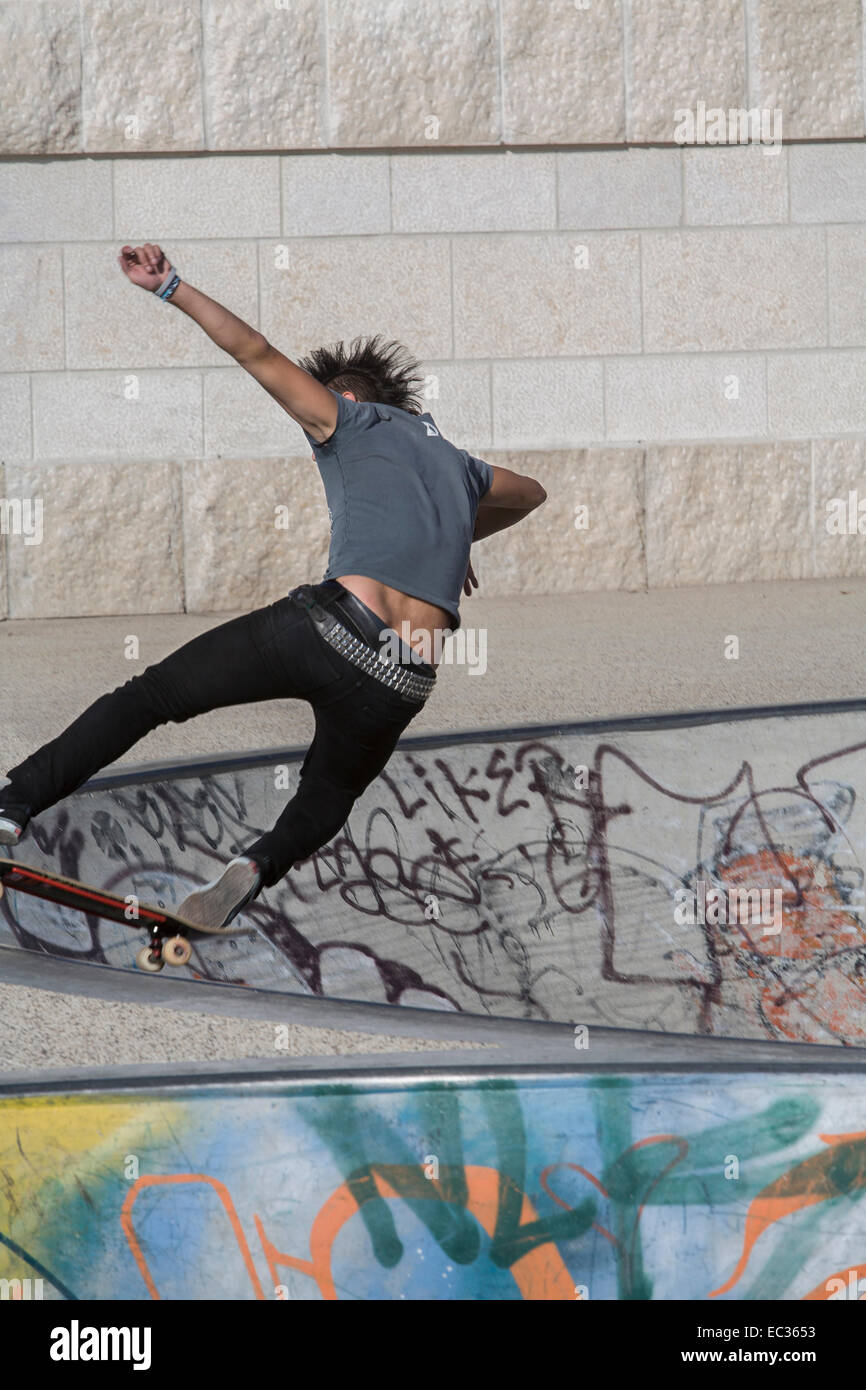 Frankreich, Lyon, Skateboarding Stockfoto
