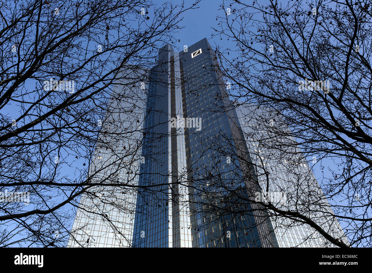 Die Deutsche Bank, Financial District, Westend, Frankfurt am Main, Hessen, Deutschland Stockfoto