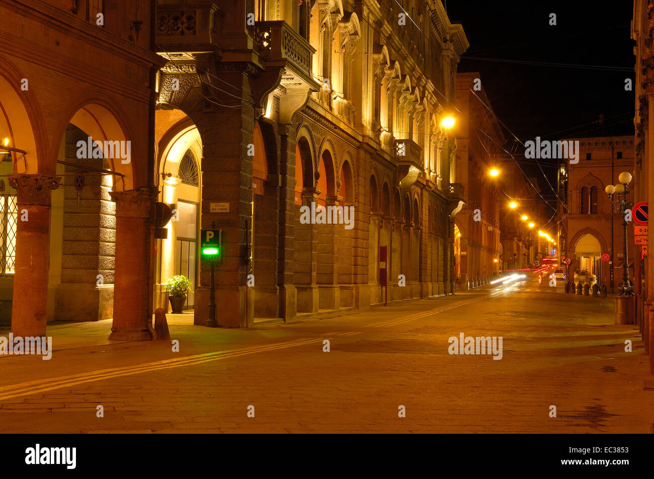 Farini Straße, Via Farini, Bologna, Emilia-Romagna, Italien, Europa Stockfoto