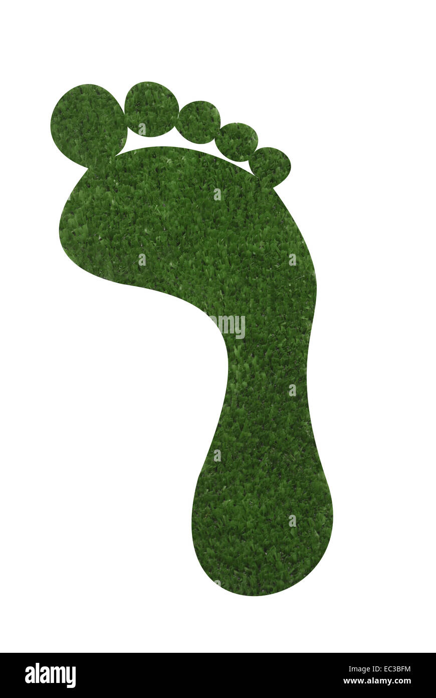 Grünen Fußabdruck Stockfoto
