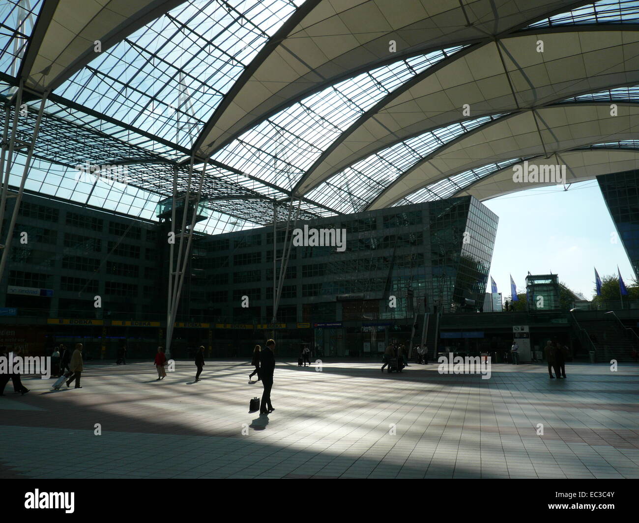 Terminal 2, Franz-Josef-Strauß-Flughafen, München Stockfoto