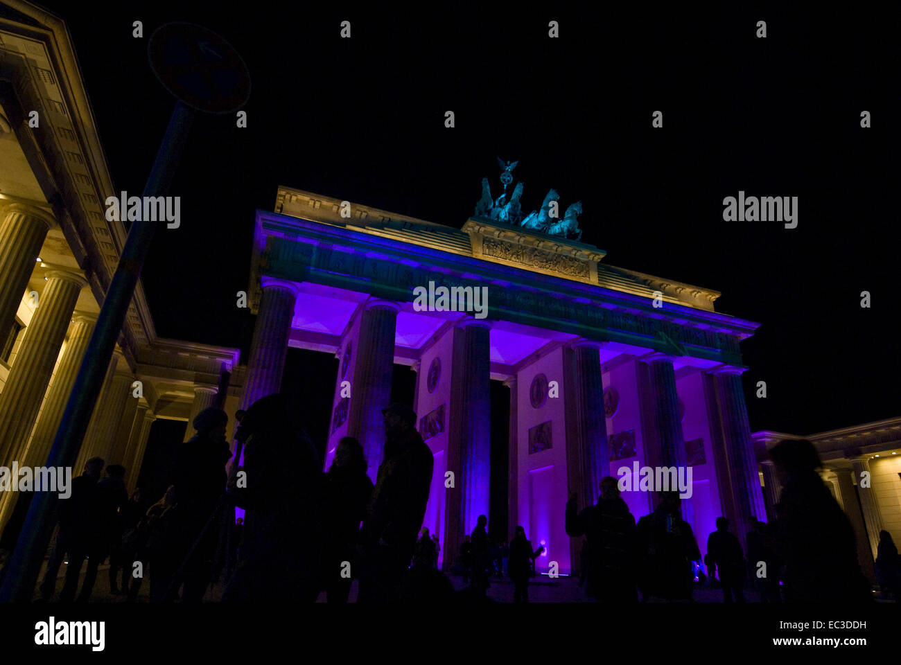 Brandenburger Tor, 6 Festival of Lights Berlin 2010 Stockfoto