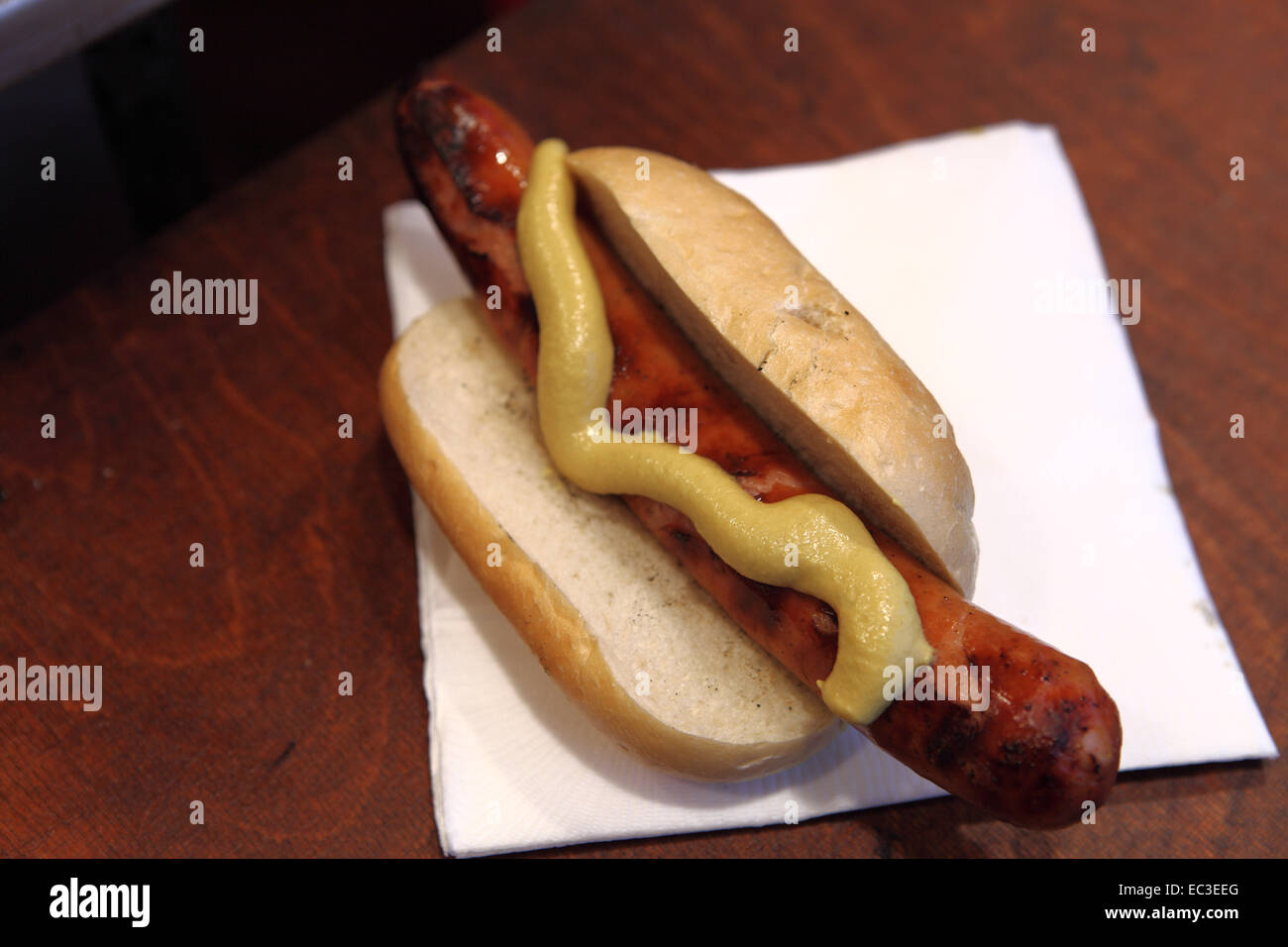 Wurstbrötchen Stockfoto