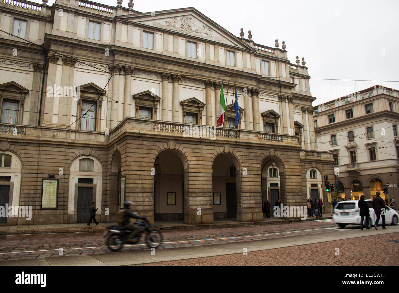 Theater La Scala in Mailand Stockfoto