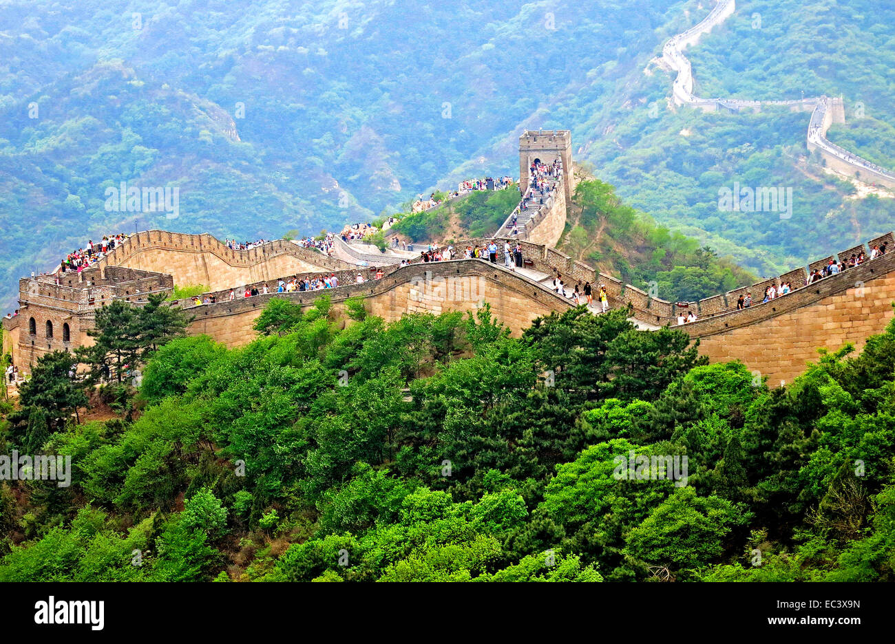 Die chinesische Mauer Badaling-Website Stockfoto