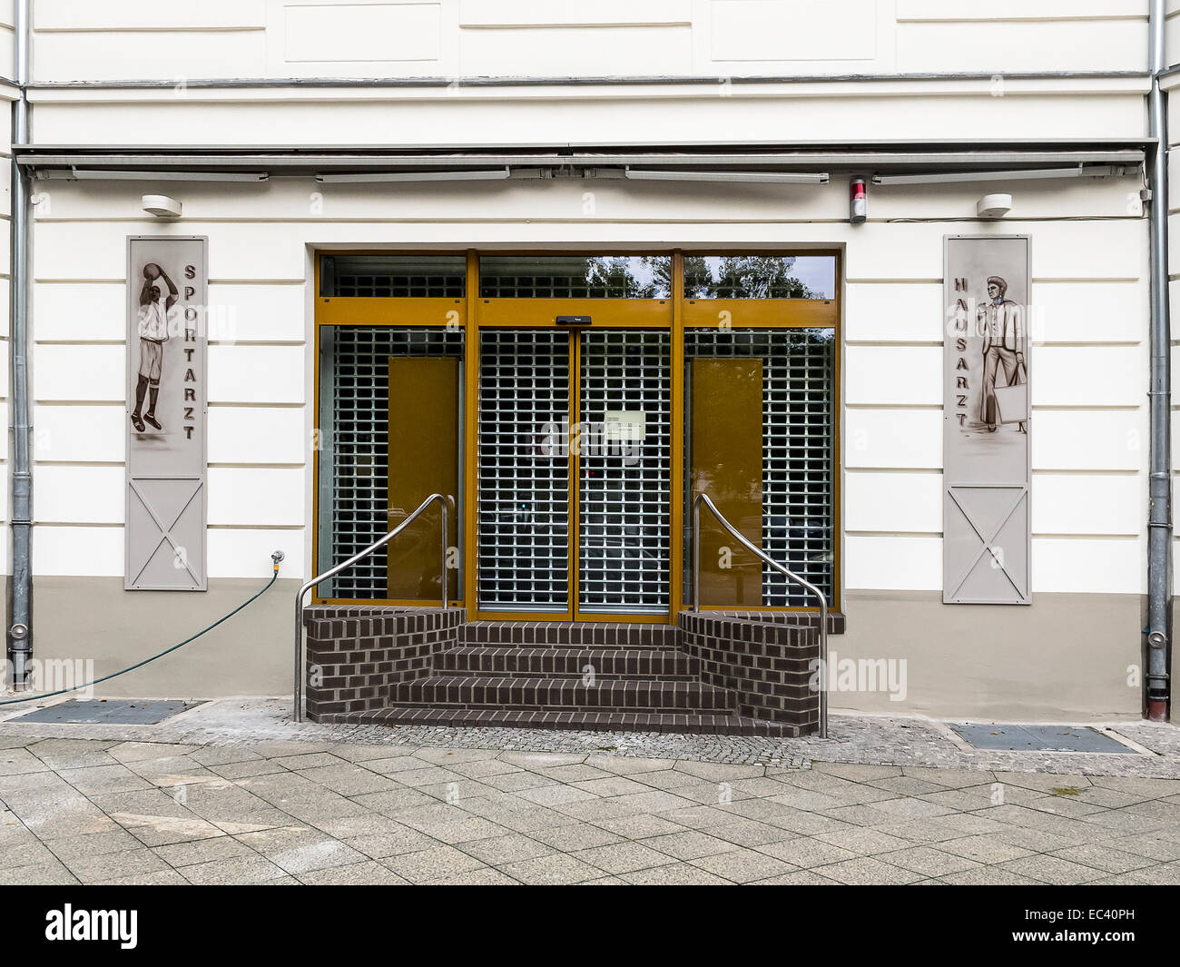 Eingang zu einem Arzt s Büro Stockfoto