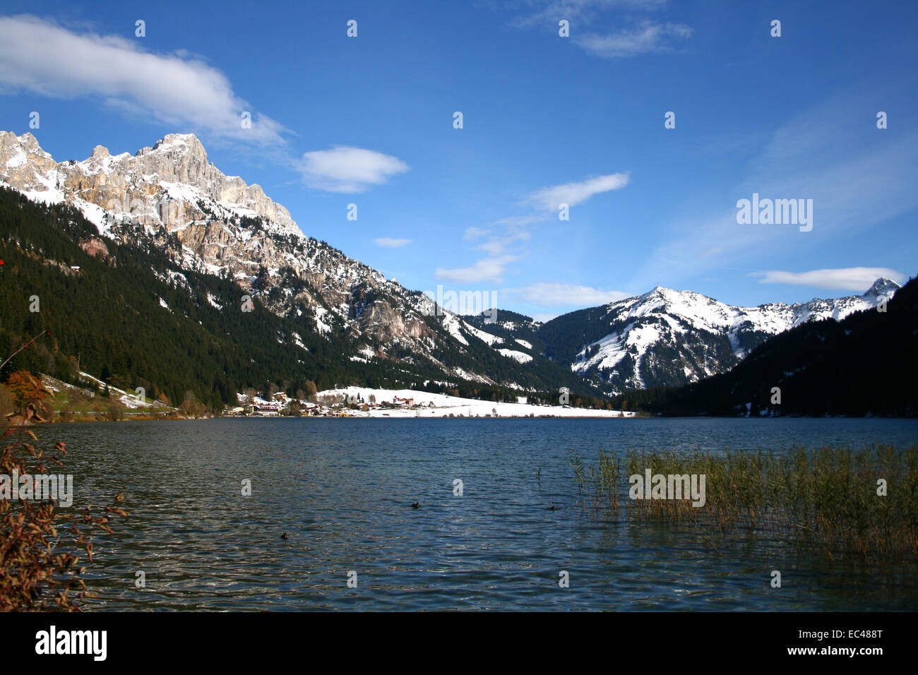 Frühen Winter im Tannheimer Tal, Österreich Stockfoto