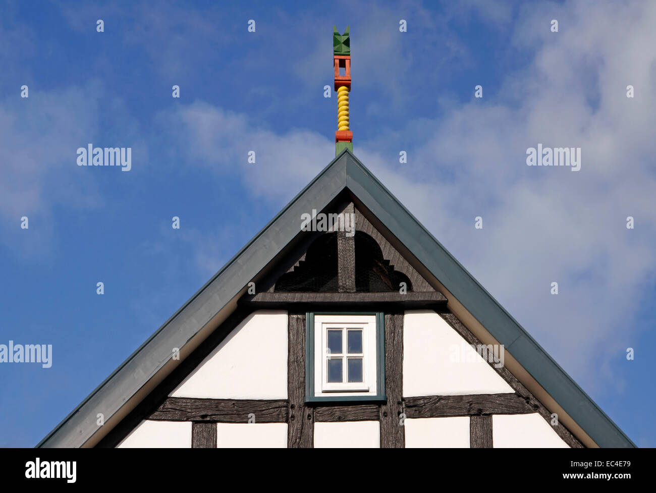 Detail von einem halben Fachwerkhaus Fachwerkhaus in Bad Essen, Loer Sachsen, Deutschland, Europa Stockfoto