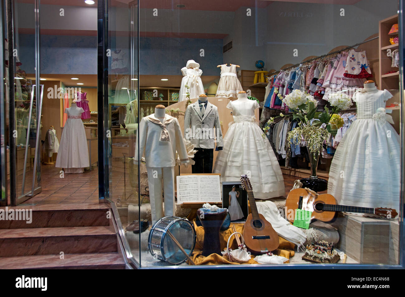 Murcia klassische alte klassische Mode Shop (Semana Santa Karwoche Osterprozession) Spanien Spanisch Stockfoto