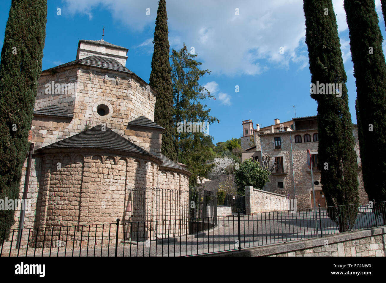 St. Nichola´s Kirche Girona-Katalonien-Spanien-Spanisch Stockfoto