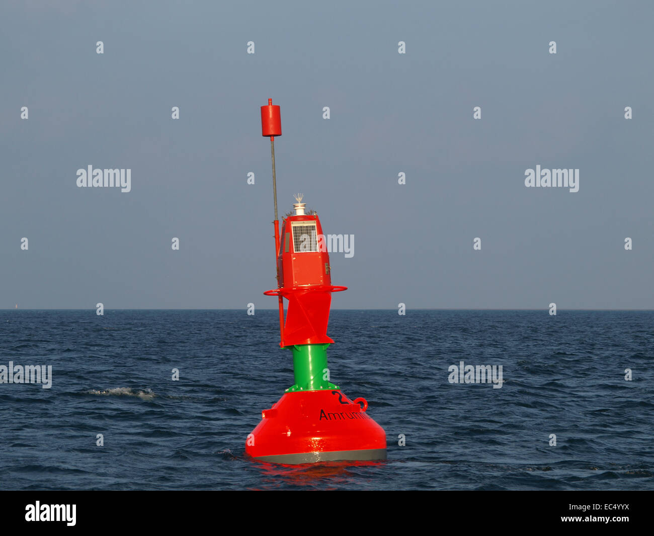 Leichte Boje vor Amrum, Schleswig Holstein, Deutschland Stockfoto