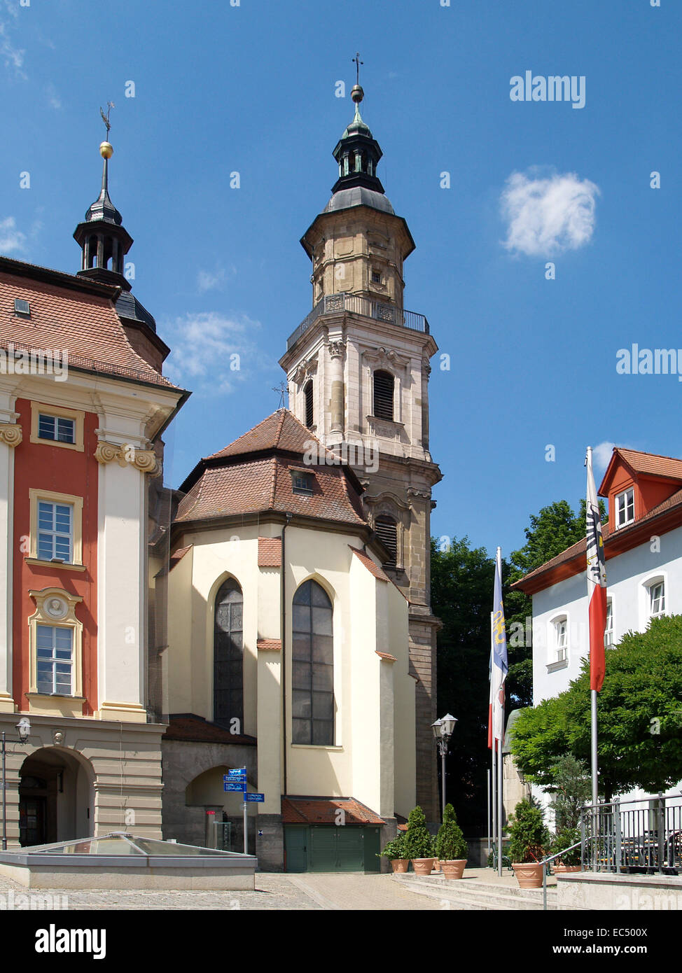 Pfarrkirche St. Kilian in Bad Windsheim, Bayern, Deutschland, Europa Stockfoto