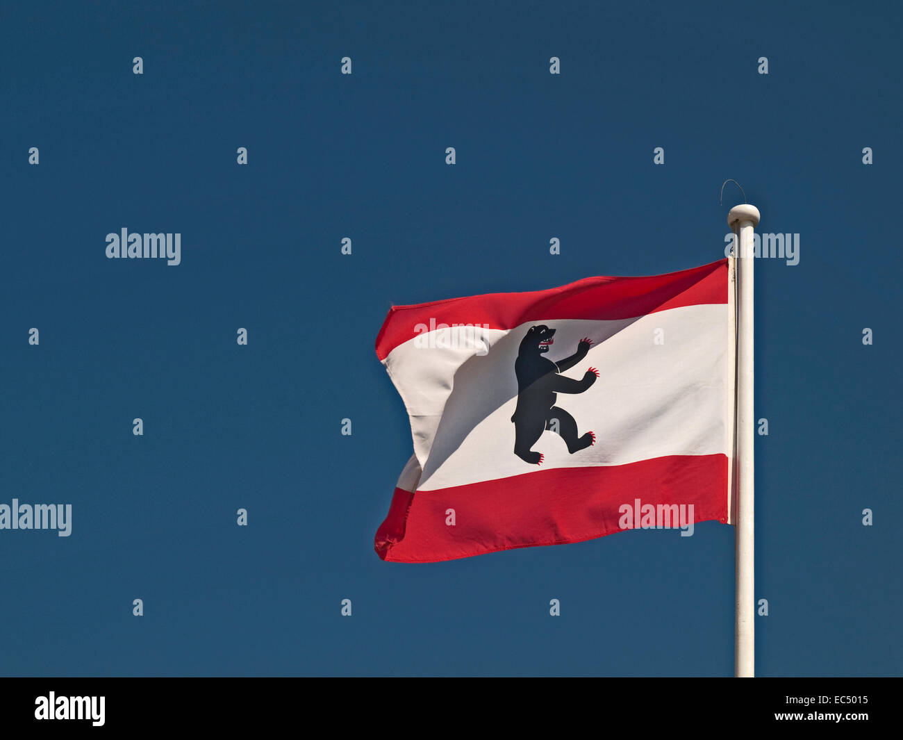 Flagge von Berlin Stockfoto