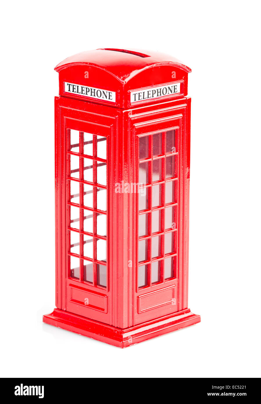 Spardose London Telefonzelle - Rote Metall-Spardose, 18cm, Für Münzen & Scheine, Deko-Objekt