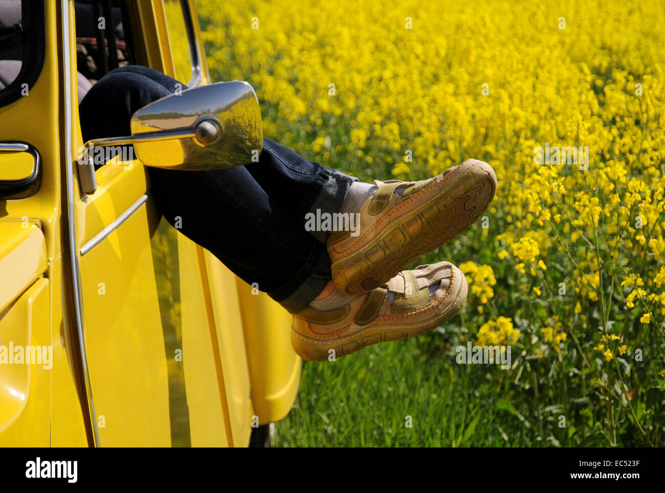 brechen von der Fahrt Stockfoto