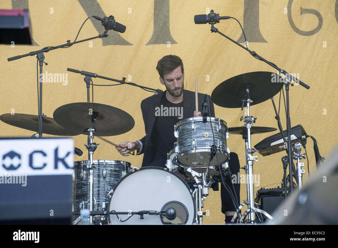 Erste-Hilfe-Kit bei Ruisrock 2014 Stockfoto