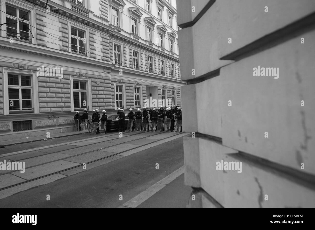 Mobilen Einsatz Polizei Stockfoto