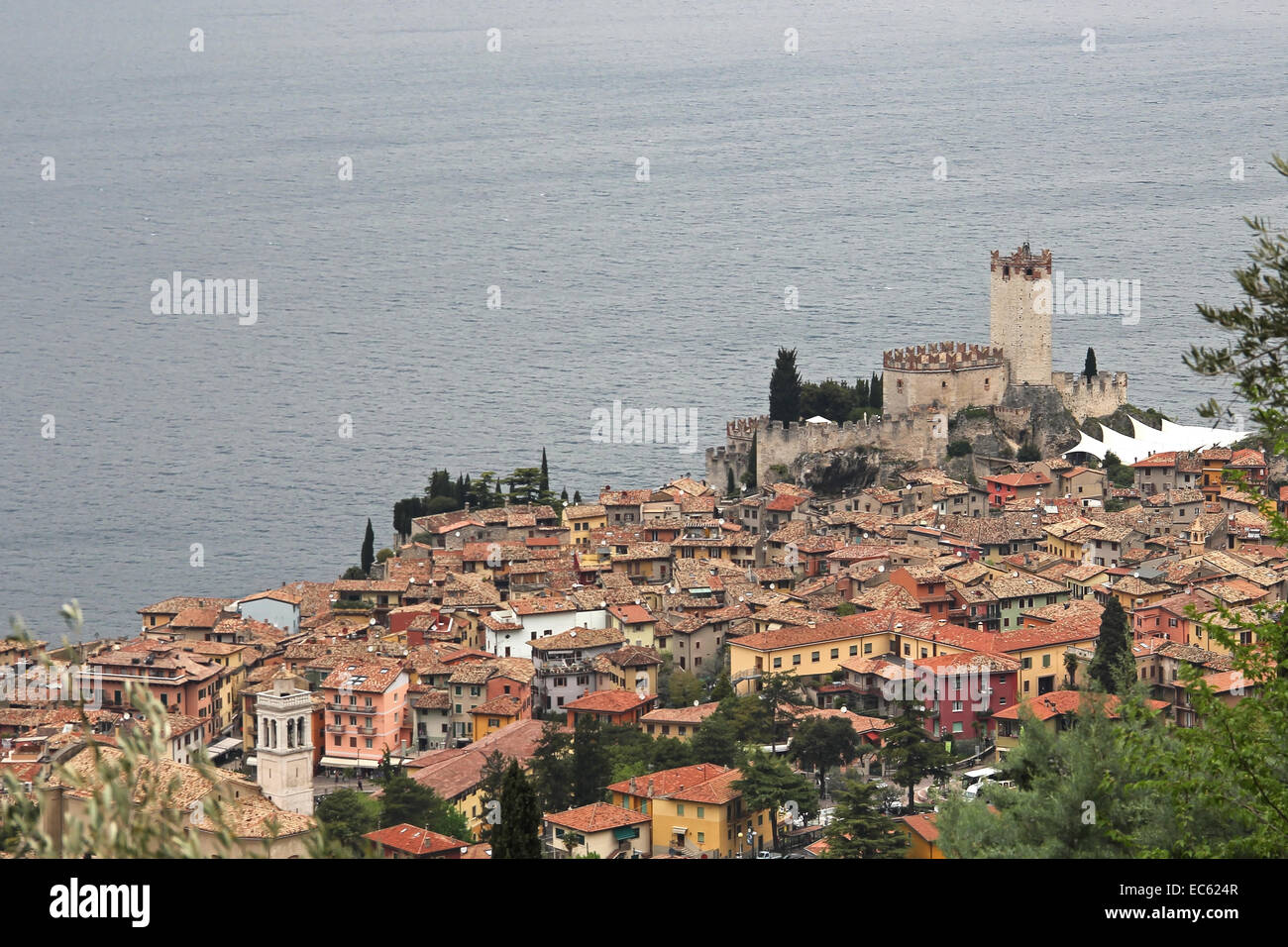 Scaliger Burg, Malcesine, Gardasee, Italien Stockfoto