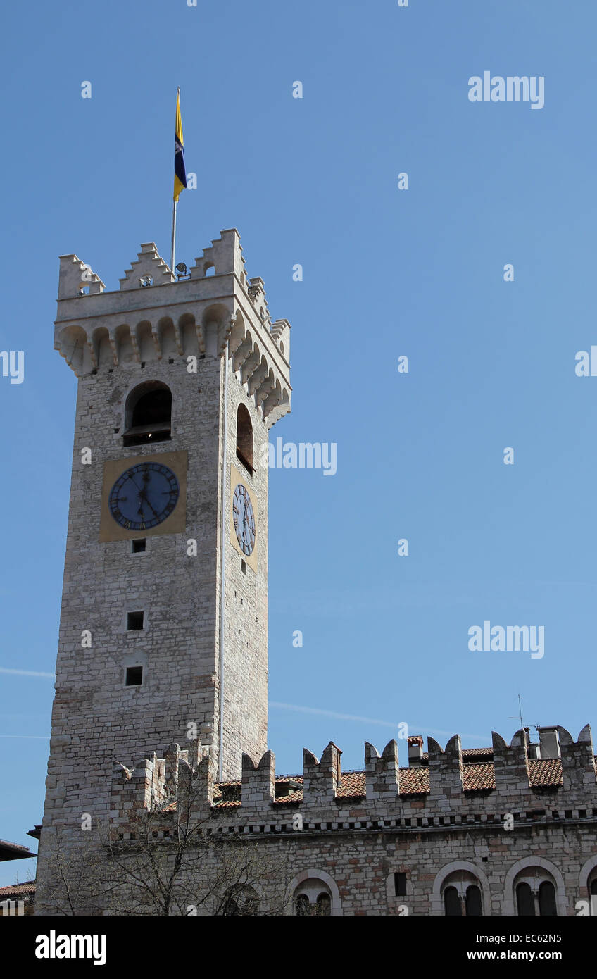 Glockenturm, Trento, Italien Stockfoto