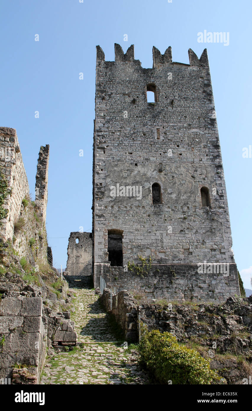 Castello di Arco, Burgruinen, Arco, Italien Stockfoto