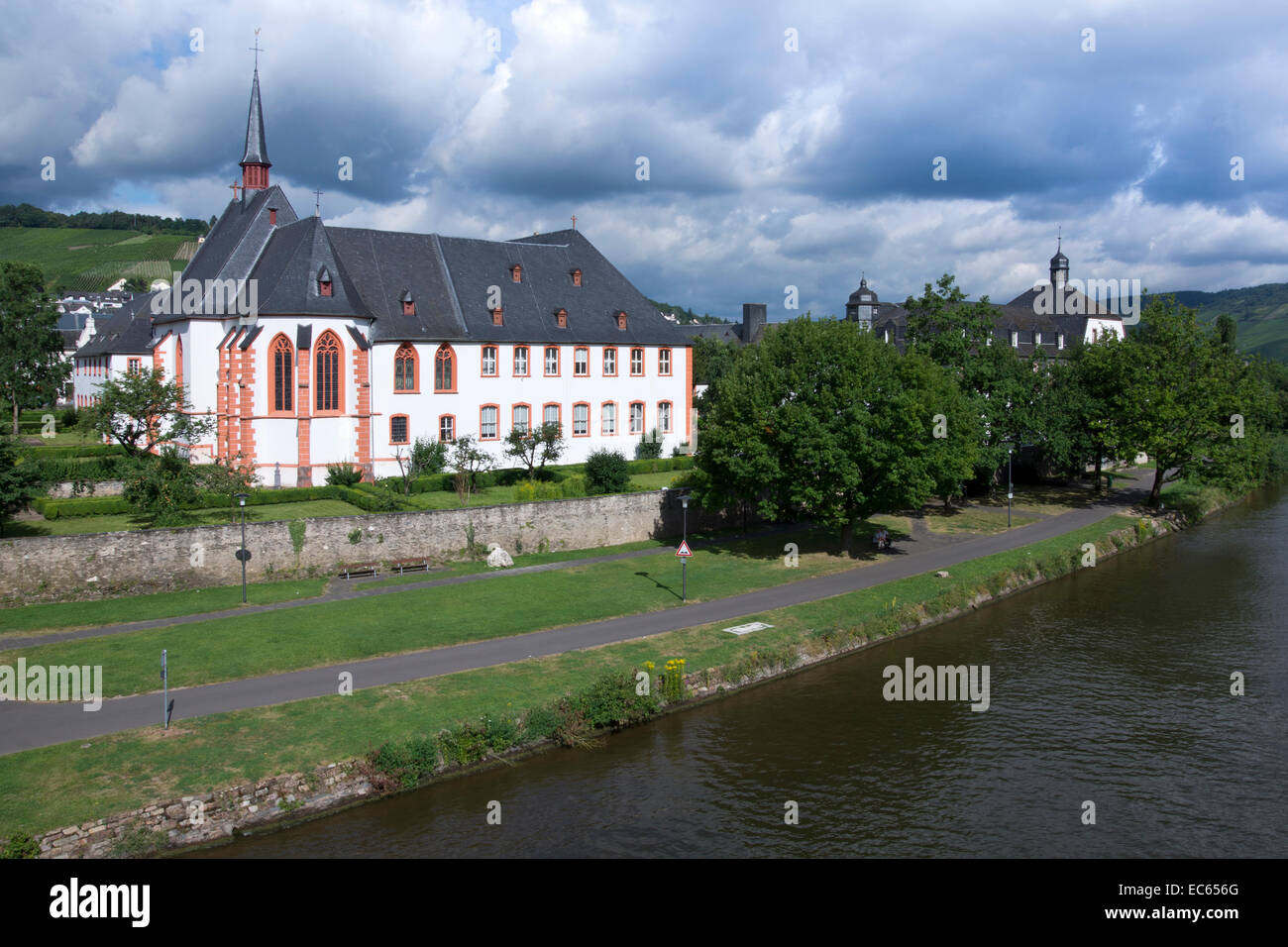 St. Nikolaus Hospital Cusanusstift Bernkastel-Kues Mittelmosel Region Landkreis Bernkastel-Wittlich Rheinland-Pfalz Stockfoto