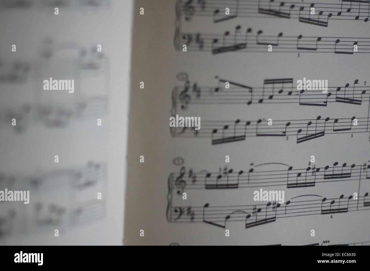 Musik-Noten Stockfoto