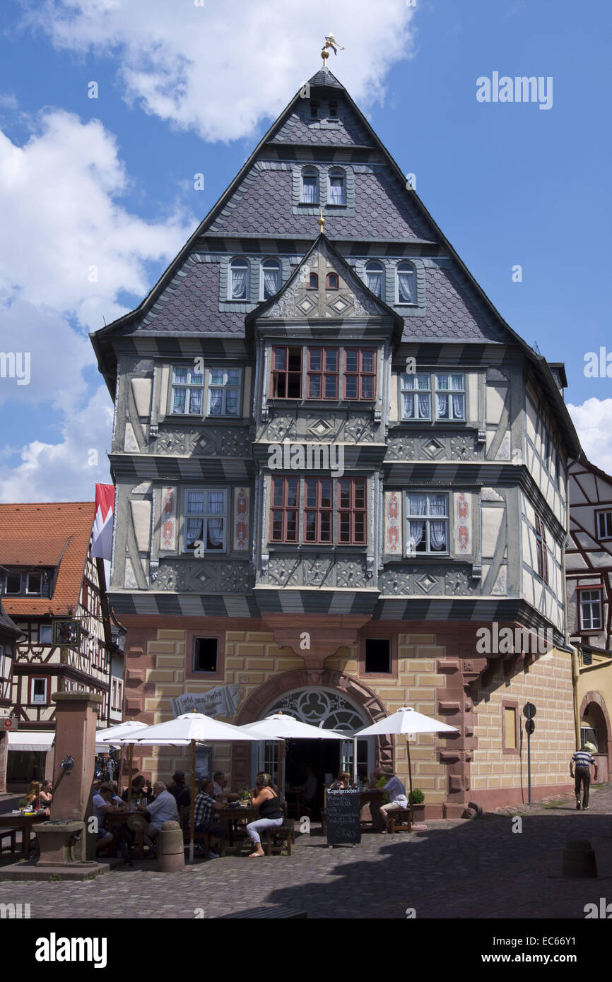 Miltenberg, Hotel Zum Riesen, Mainfranken, Unterfranken, Franken, Bayern, Deutschland, Europa Stockfoto