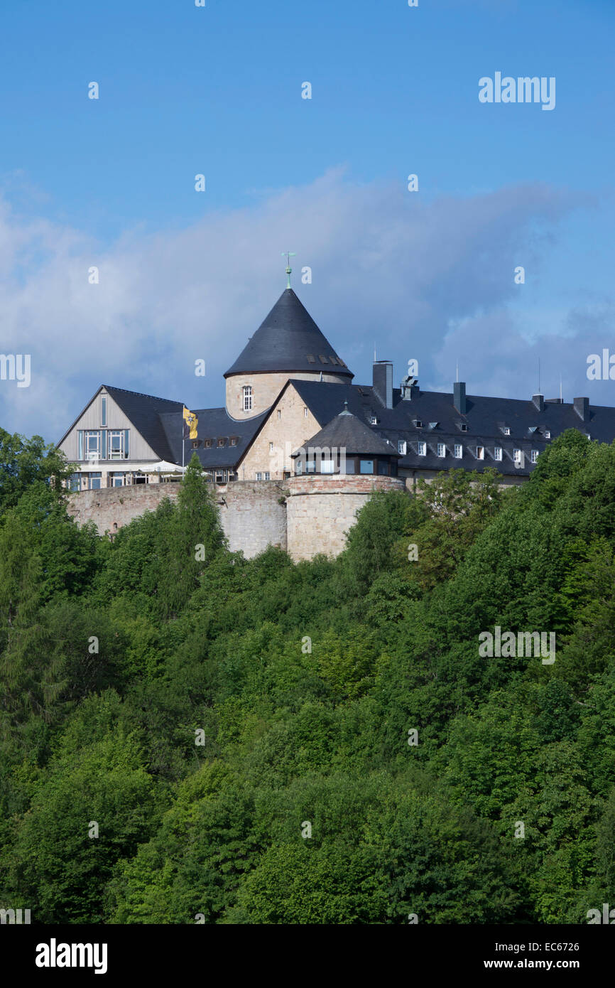 Schloss Schloss Waldeck, Landkreis Waldeck Frankenberg, Hessen, Norddeutschland, Europa Stockfoto