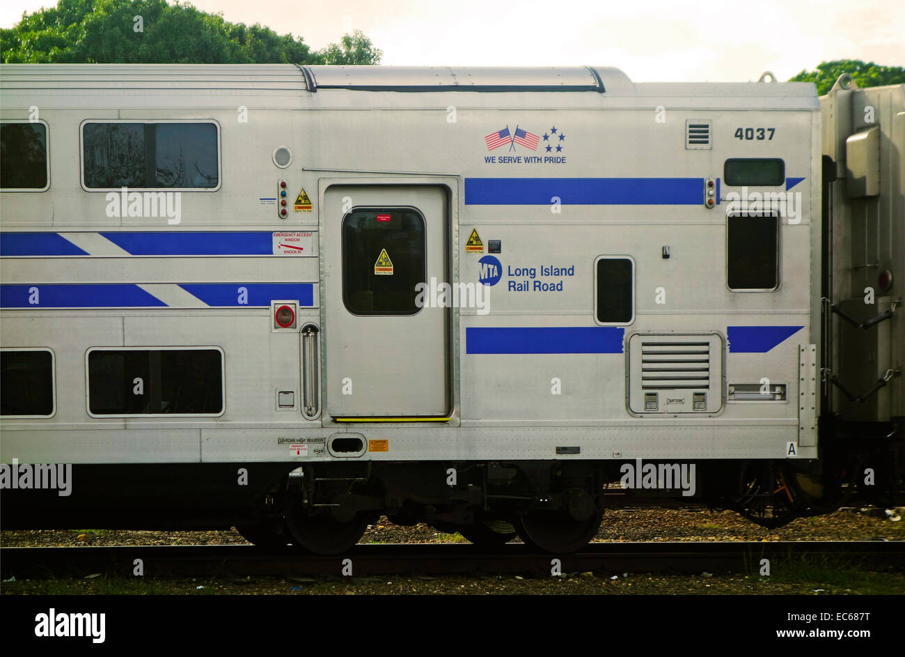 Montauk Bahnhof in Long Island New York Stockfoto