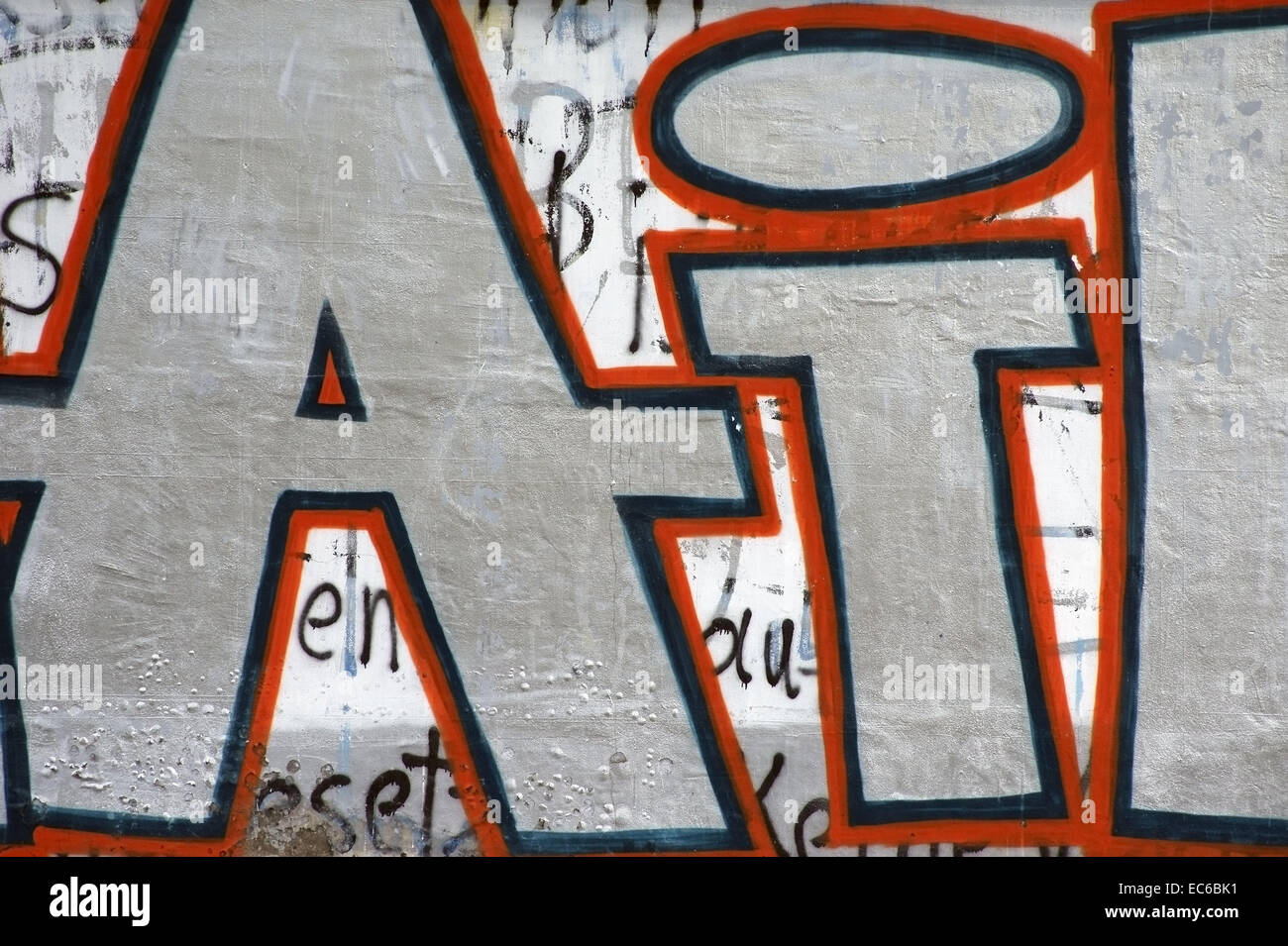 Bunte Buchstaben Stockfoto