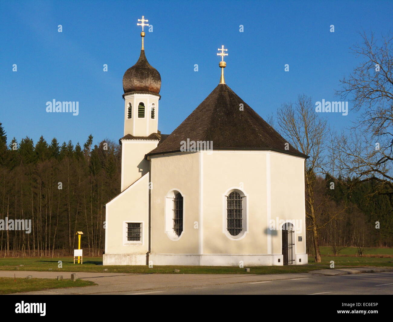 Die Nicholas Chapel Geretsried, Bayern, Deutschland. Stockfoto