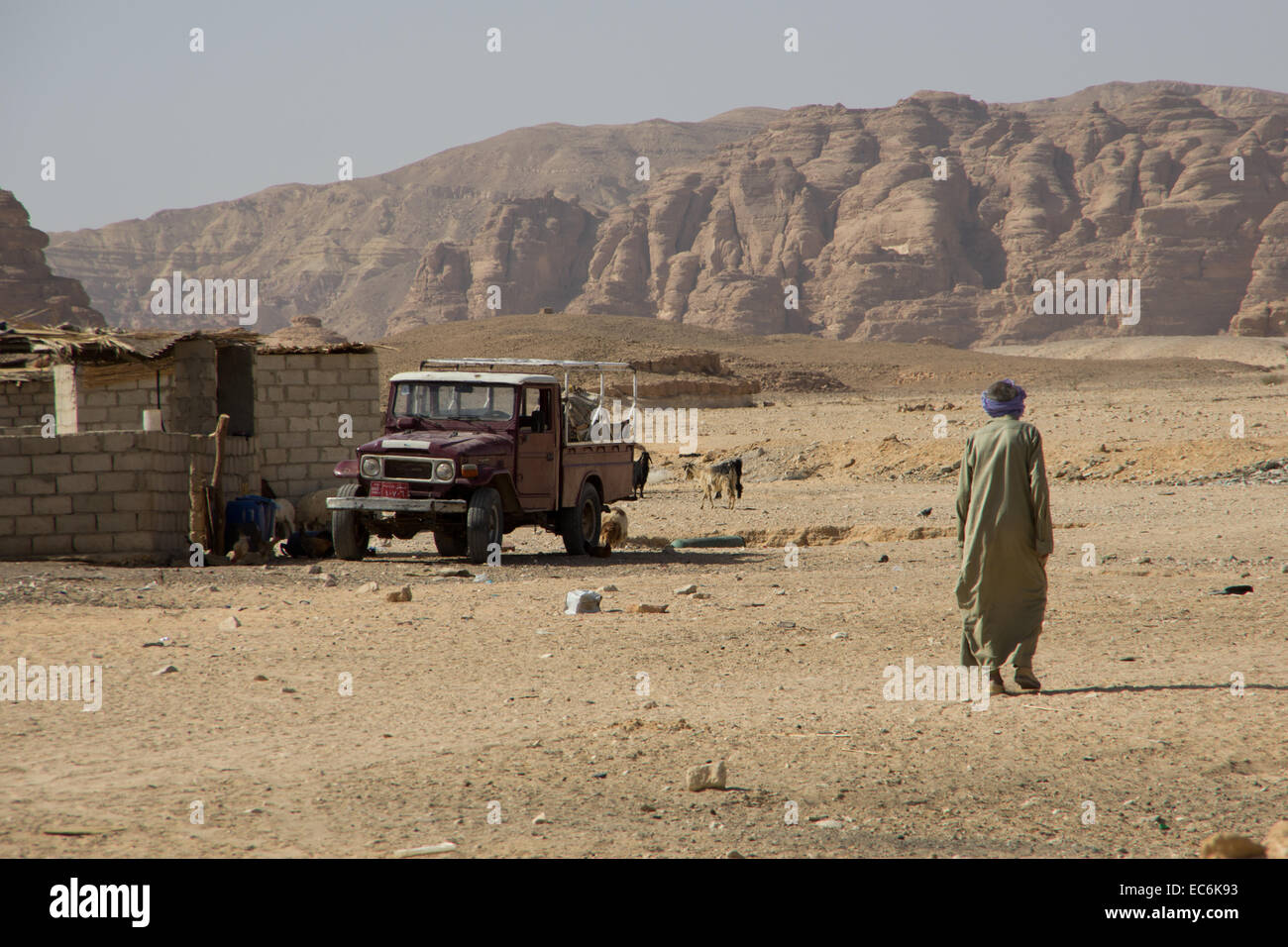 Heute Bedingungen s lebenden Beduinen Stockfoto