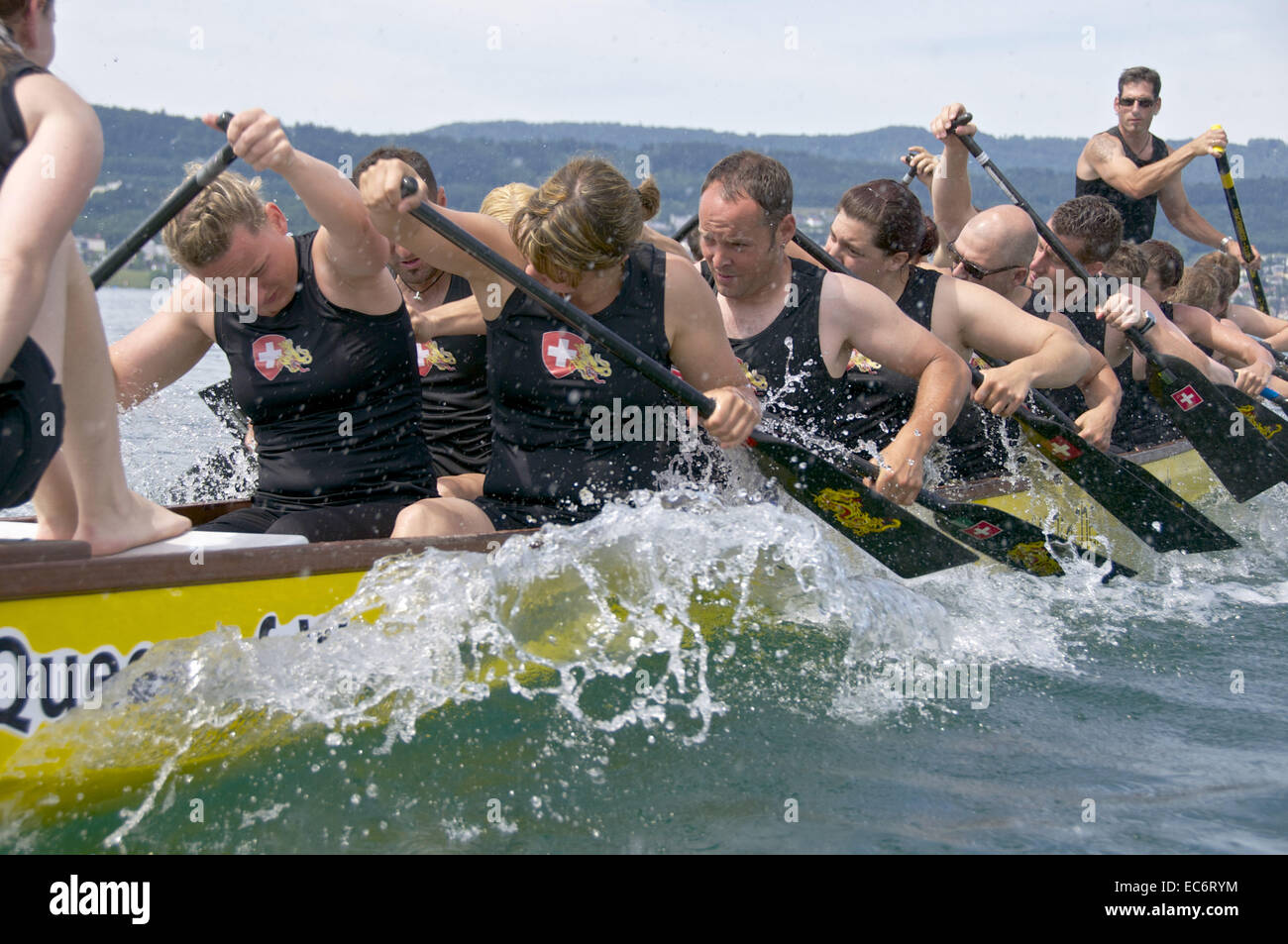 Drachenboot-Rennen Stockfoto