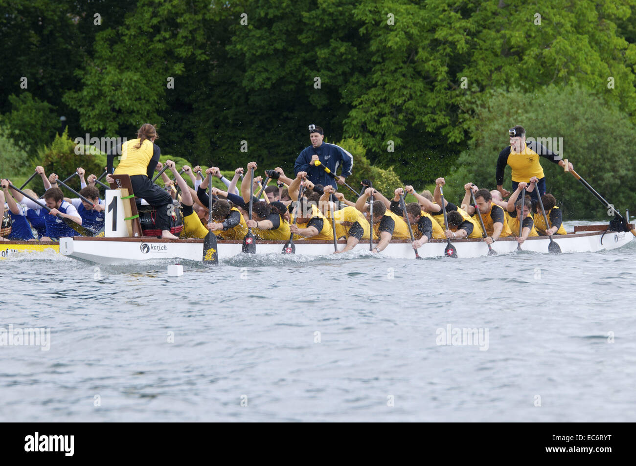 Drachenboot-Rennen Stockfoto