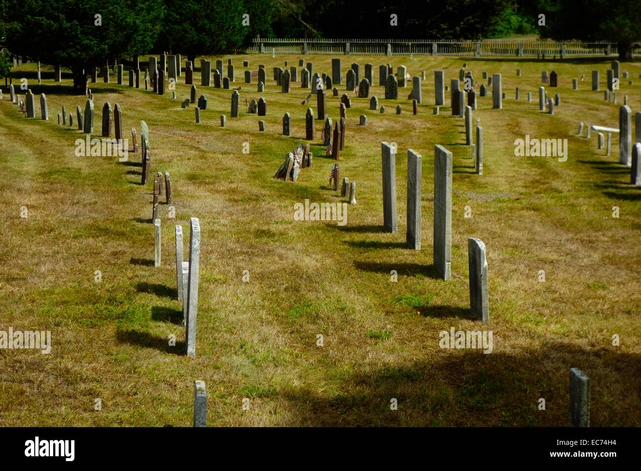 Friedhof in East Hampton Long Island NY Stockfoto