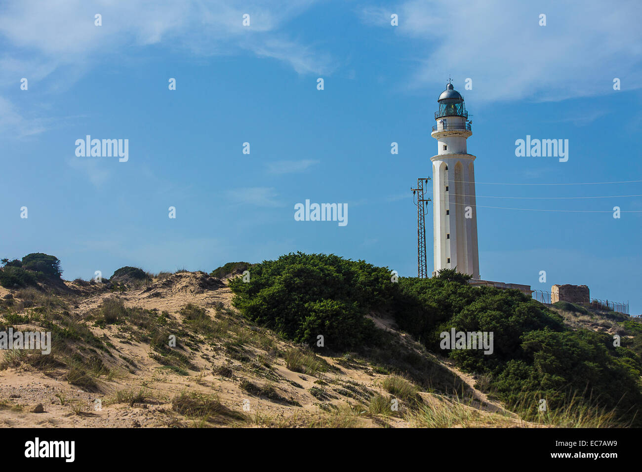Spanien, Andalusien, Los Canos de Meca, Kap Trafalgar Leuchtturm Stockfoto