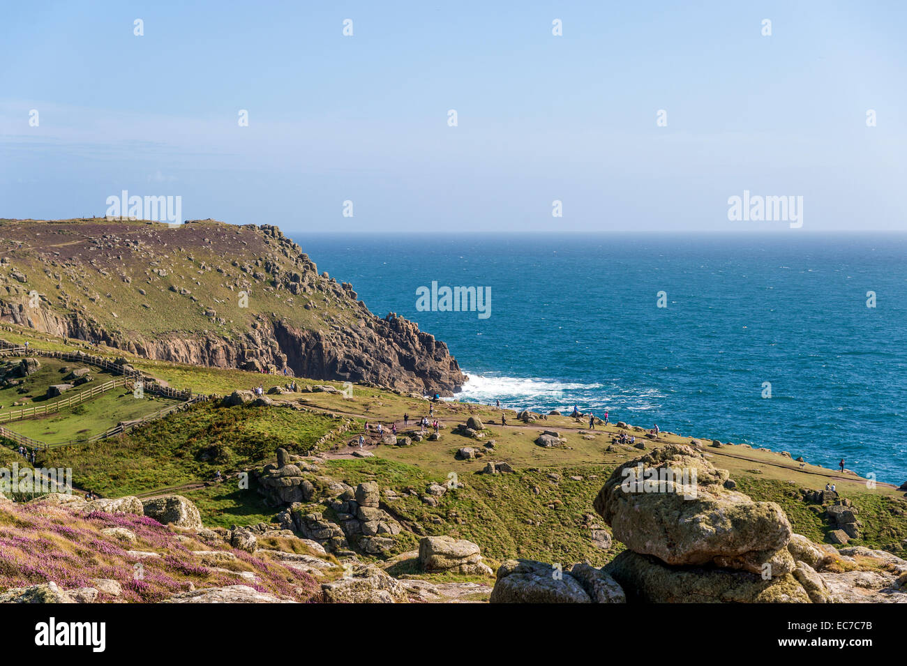 Vereinigtes Königreich, England, Cornwall, Lands End, felsigen Küste bei Englisch Chanel Stockfoto