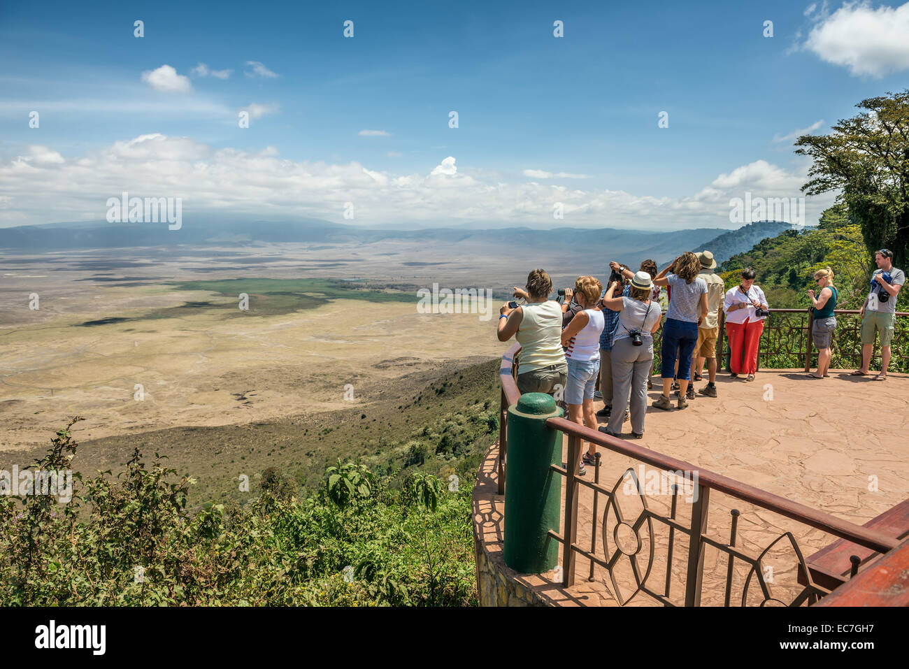 Blick über Ngorongoro Conservation Area Stockfoto