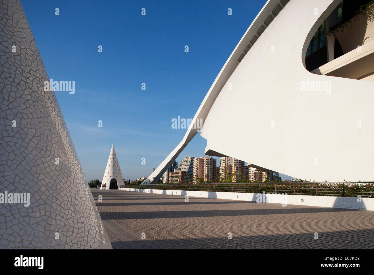 Spanien, Valencia, Stadt der Künste und Wissenschaften, Palau de Les Arts Reina Sofia Stockfoto