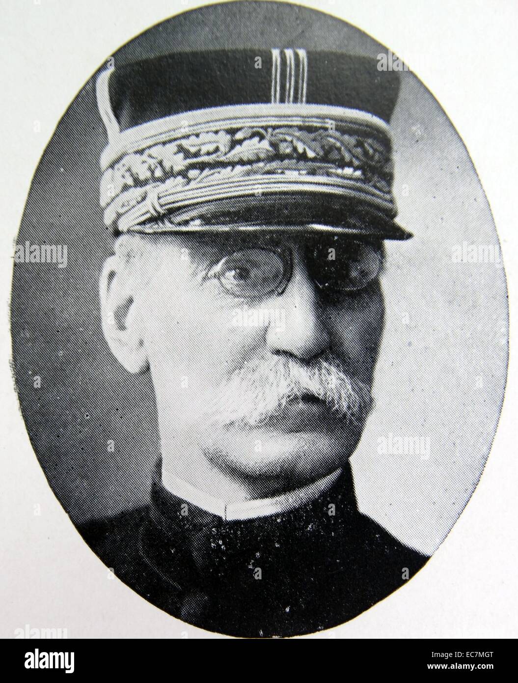 Joseph Simon Gallieni (24. April 1849 - 27 Mai 1916) Französischer Soldat und Administrator in den französischen Kolonien und beendete seine Karriere während des Ersten Weltkrieges. Stockfoto