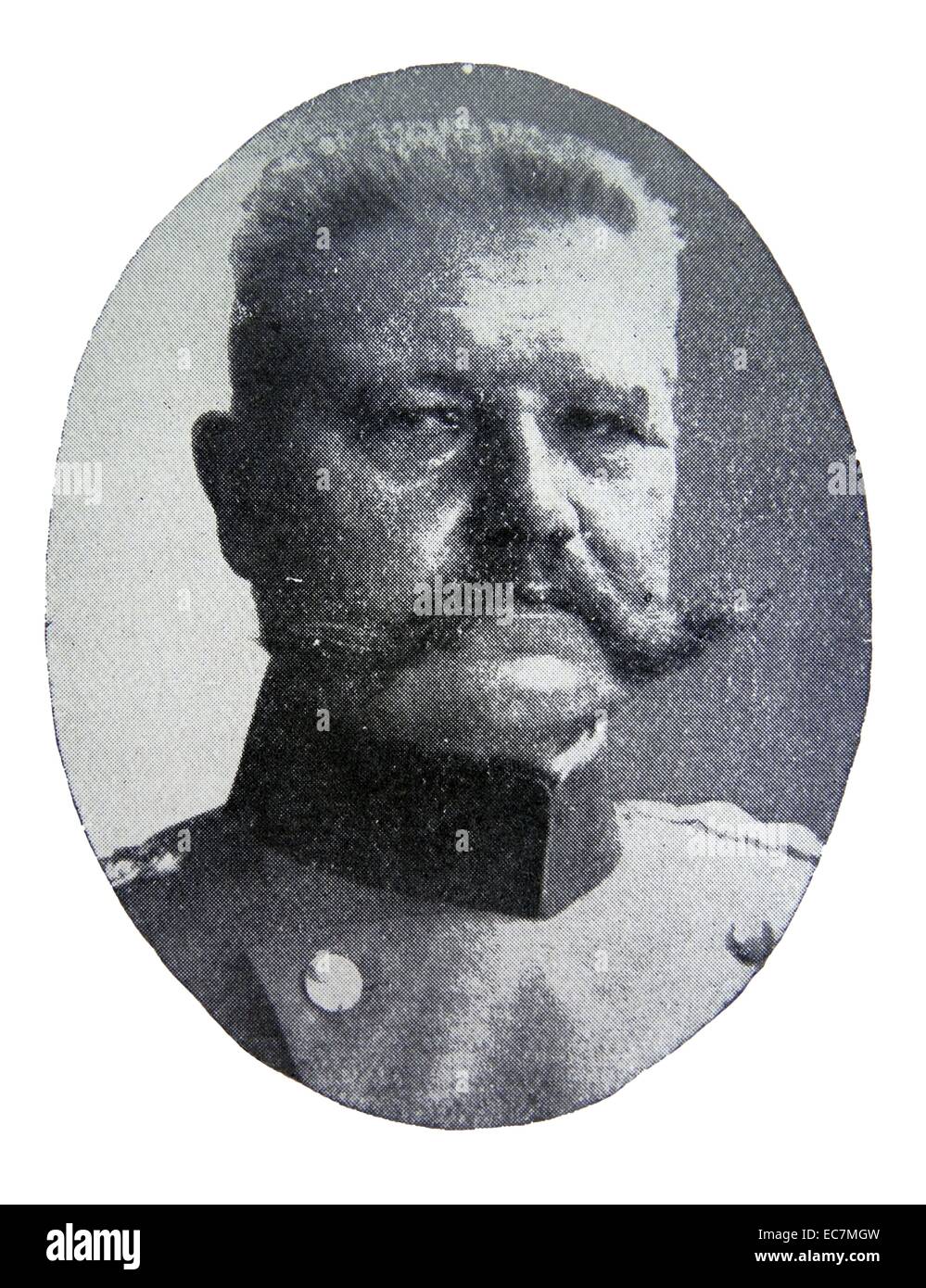 Paul von Hindenburg (1847 – 1934), deutscher General im ersten Weltkrieg und Präsident von Deutschland (1925 – 1934) Stockfoto